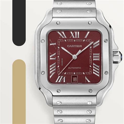 cartier santos red|cartier santos 100 price uk.